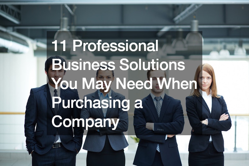 11 Professional Business Solutions You May Need When Purchasing a Company